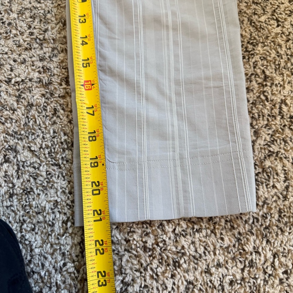 ROBELL Gray White Striped Modell Marie 07 Women’s Crop Trouser Pants Size Small - Picture 9 of 11